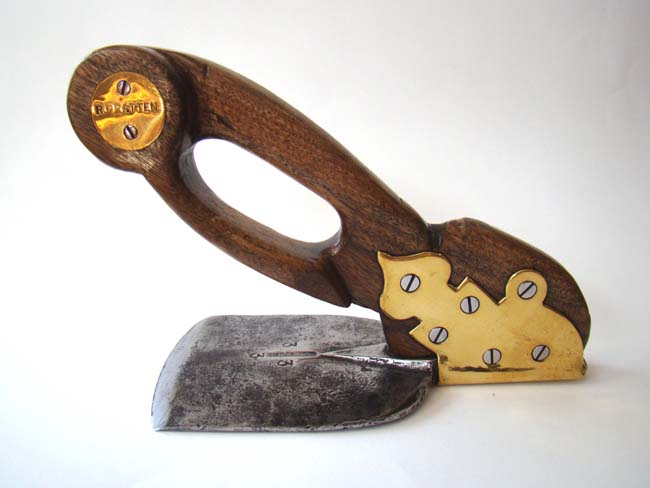A fine 19th century English boat builders hand adze made by Robert Pratten circa 1860-1880